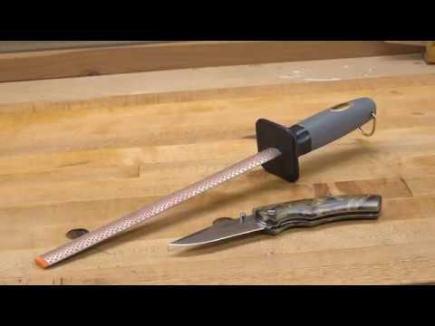 How to Use a Diamond Sharpening Steel - Diamond Sharpener Tutorial
