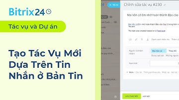 Tạo Tác Vụ Mới Dựa Trên Tin Nhắn ở Bản Tin