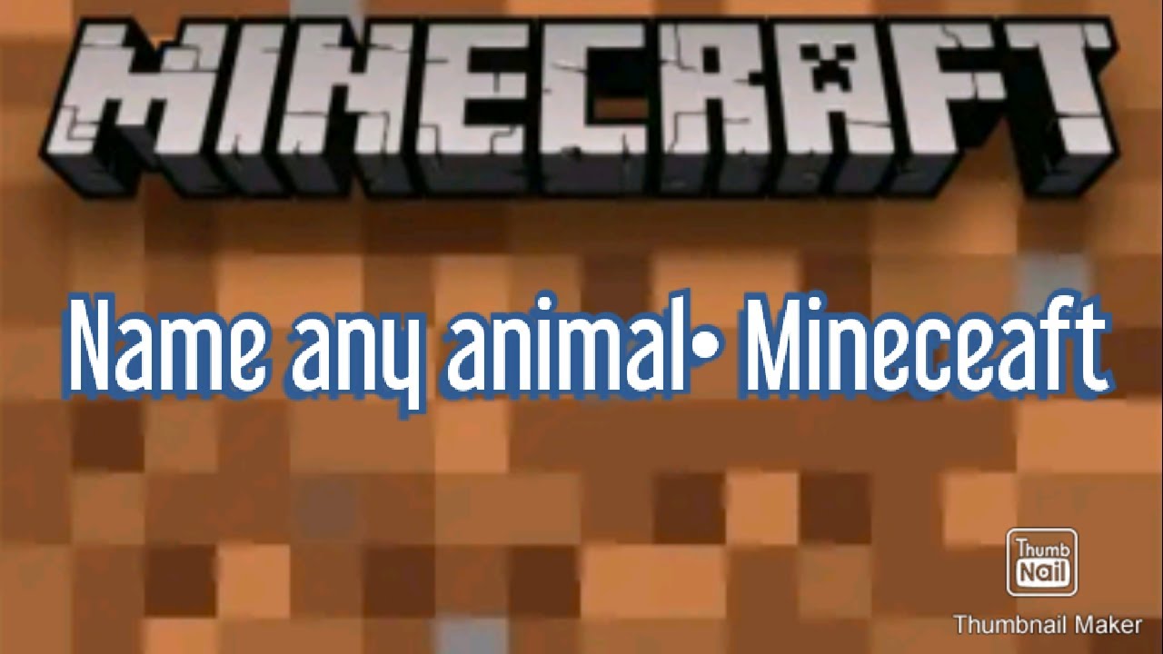 How to name an animal •Minecraft YouTube