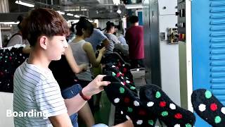 Socks Factory Visits & YiwuTex - OSC Team in Zhjuji Zhejiang China