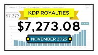 My Amazon KDP Income Report for November 2023 - Low Content Publishing Royalties