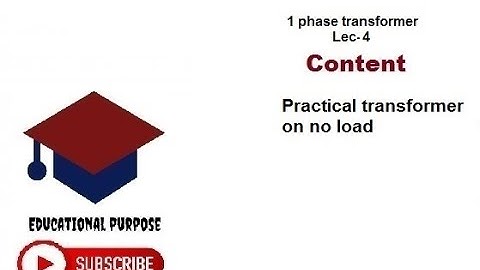 Transformer on no load