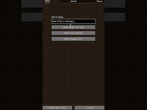 MINECRAFT, ALE NIE MOGĘ DOTKNĄĆ KOLORU SZAREGO! #minecraft #minecraftshorts #polska