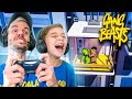 Batalha no elevador do gang beasts com brancoala e marcos no playstation 4  brancoalagames