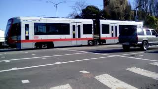 SF Muni 2-Car Siemens S200 LRV4 Train 2058 2009 on Route T