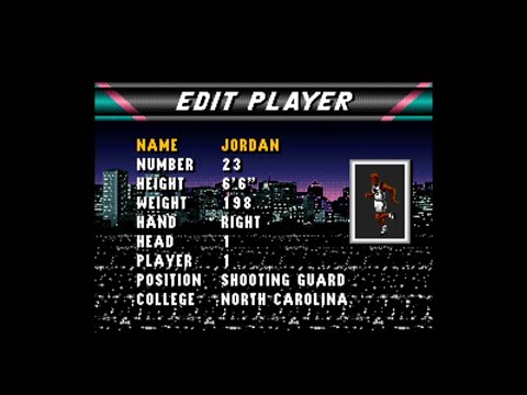 NBA Live 96 Michael Jordan Secret Character Magic Johnson Larry Bird Secret Too Super Nintendo SNES