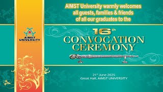 AIMST 16th Convocation Ceremony 2025