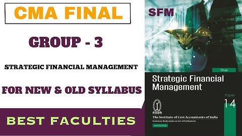 CMA Final Group 3 Best Faculties For SFM in India || Choose the Best Faculties ✌🏻SFM Best Faculty