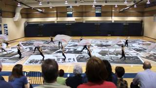 Pope HS Winter Guard last practice run before 2013 WGI Dayton (04-09-13)