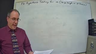 8b Part 1 Hypothesis Testing for Mu large sample P values
