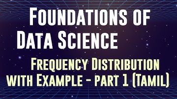 Frequency Distribution- types of data, grouped and ungrouped data with solved example in Tamil