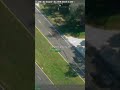 High-Speed Chase: Evasive Driving & Tire Damage Caught From Above! #shorts