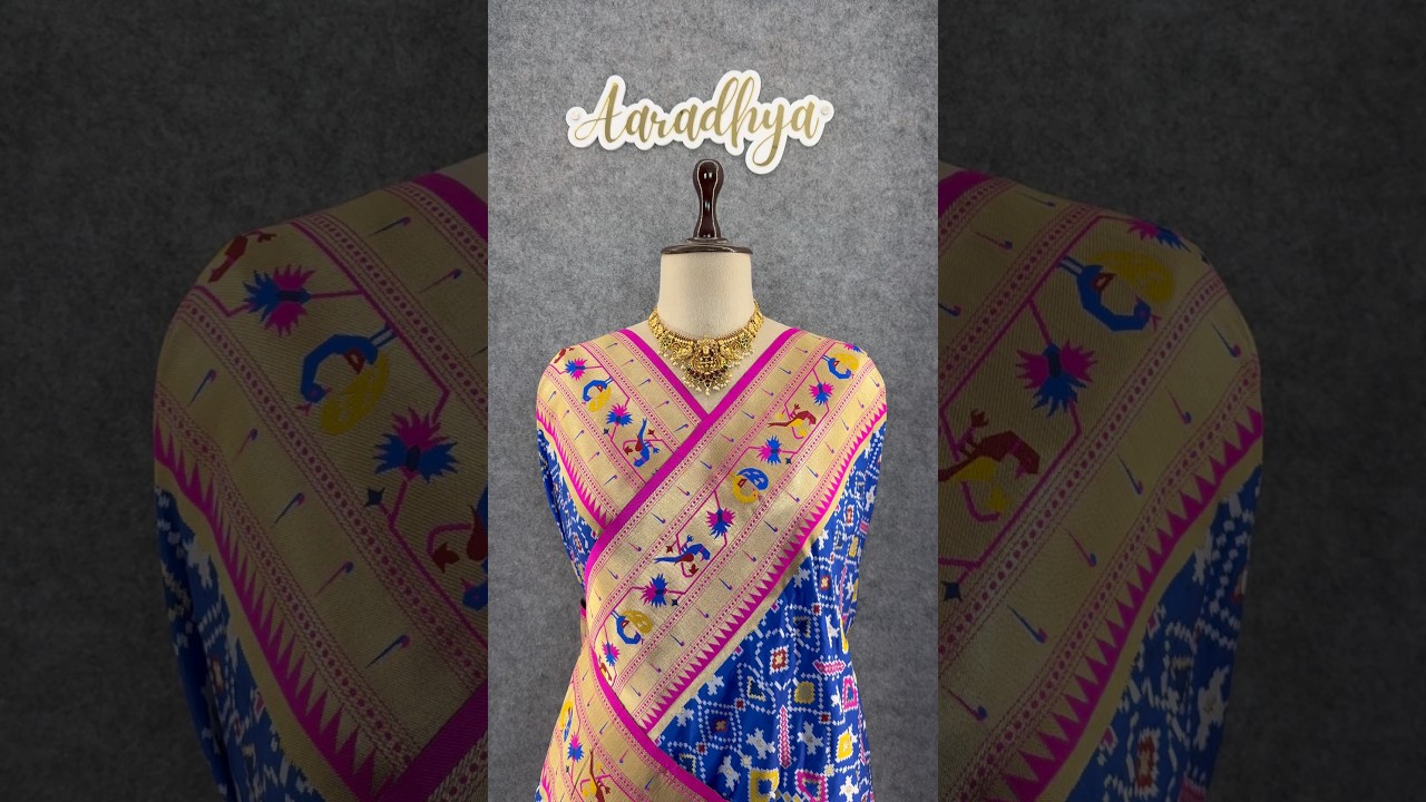 Traditional Kanchivaram Patola Paithani Silk Saree