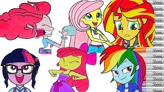 My Little Pony Coloring Book Compilation Equestria Girls Fluttershy Twilight Sparkle MLP MLPEG