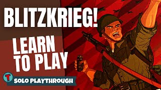 Blitzkrieg! Board Game | Solo Playthrough | Learn to Play | Totally Tabled