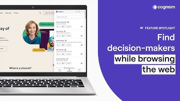 Find decision makers while browsing corporate websites with Cognism Browser Extension