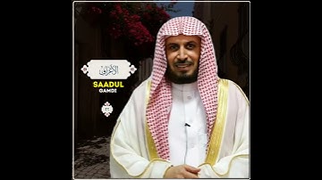سعد الغامدي|حالات واتس اب دينية سورة الأعراف 🥺🦋