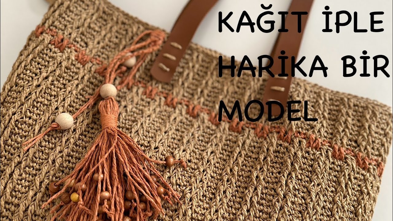 KAĞIT İPTEN 3 BOYUTLU ŞERİTLİ ÇANTA YAPIMI