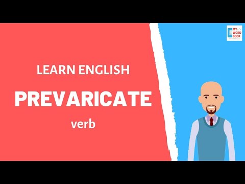 Prevaricate | Meaning with examples | My Word Book