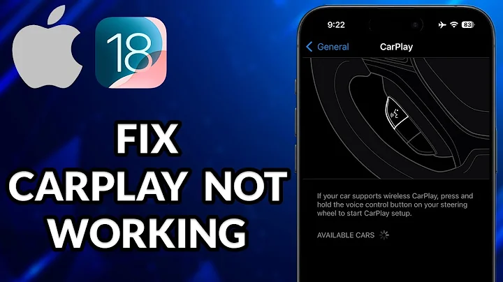 How To Fix CarPlay Not Working iOS 18