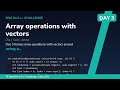 Array operations with vectors - Day 3/75 75 Day DSA in C++ Challenge