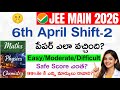 JEE 2026 April 6th Shift-2 Today Paper Review 🔥 | Jee 2026 april 6th Shift-2 Paper Analysis #jee