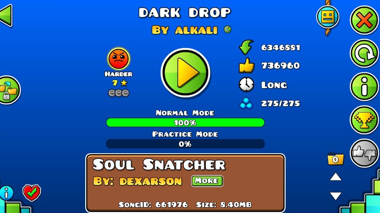 dark drop [harder] by natdak and alkali (geometry dash mobile) - YouTube