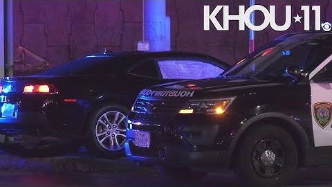 Raw video: Houston police officer, cadet involved in crash while responding to emergency call