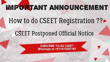 CSEET August, 2020 | Registration Process | CSGO Academy