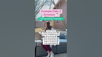 Daily 5 Schedule for Elementary Teachers | Sample Literacy Block
