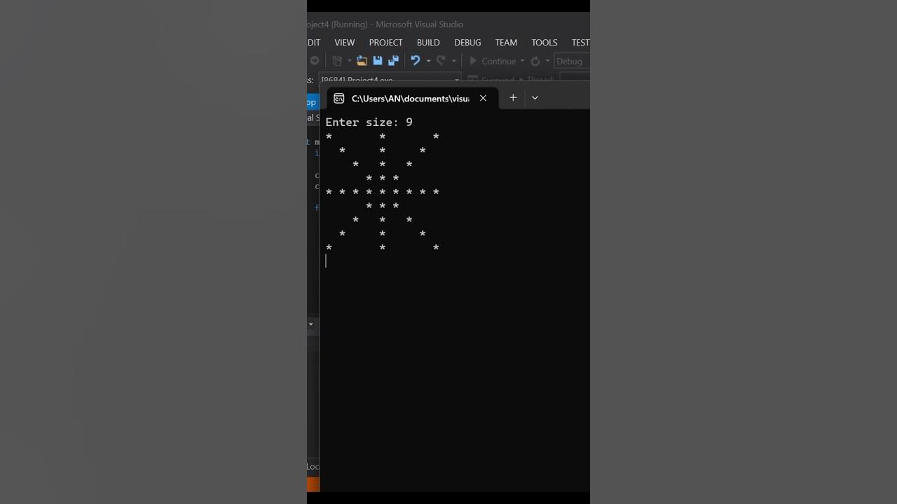 C++ : Printing Pattern (Asterisk) #shorts #youtubeshorts - YouTube