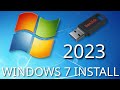 How to install windows 7 in 2023