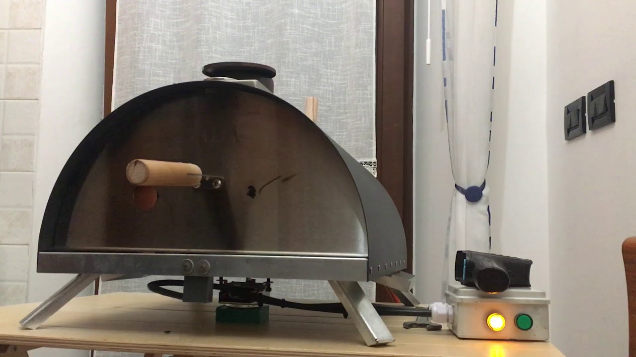 Dada Forno Godino  Versione definitiva pietra refrattaria girevole .. -  YouTube