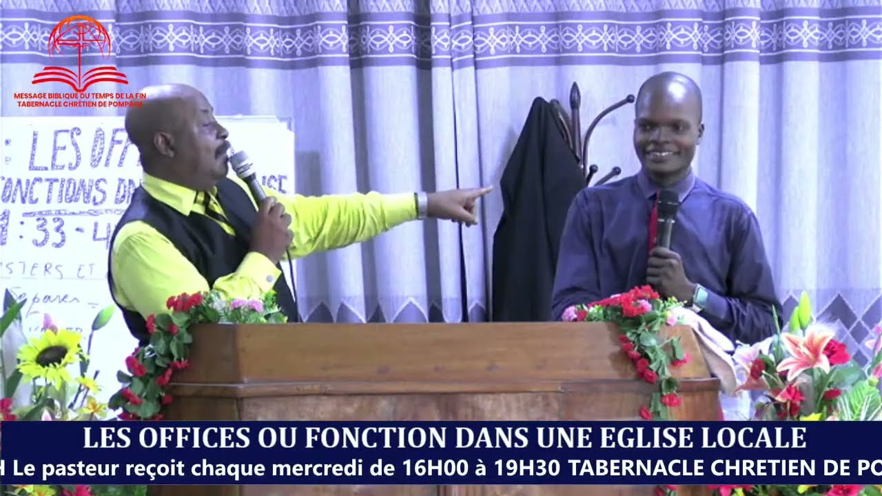 LES OFFICES OU FONCTION DANS UNE EGLISE LOCALE