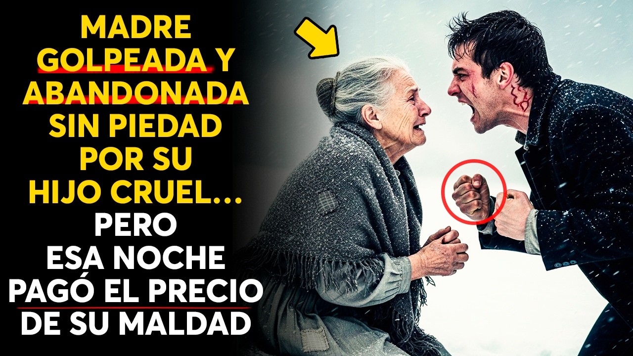 MADRE GOLPEADA Y ABANDONADA SIN PIEDAD POR SU HIJO CRUEL… PERO ESA NOCHE PAGÓ EL PRECIO DE SU MALDAD