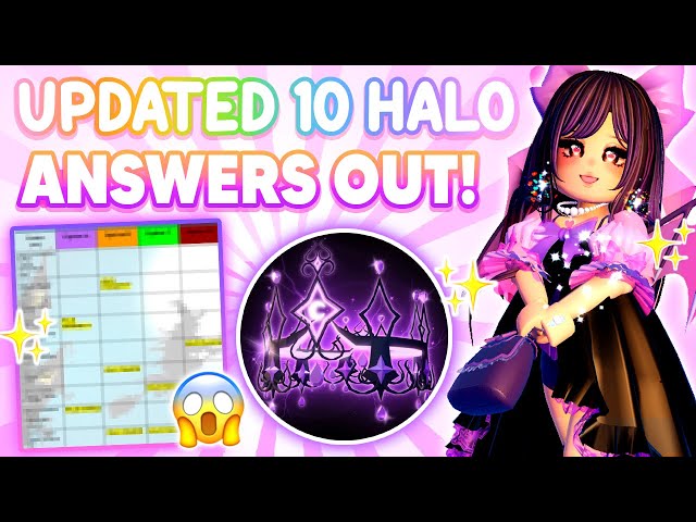 Para on X: OPEN FOR FULL QUALITY Eveningfall / Royalloween Halo 2023 Answer  Sheet [WIP 4] - 14 POSSIBLE HALO ANSWERS !!! If you are giving halo answers,  please provide proof! #royalehigh #