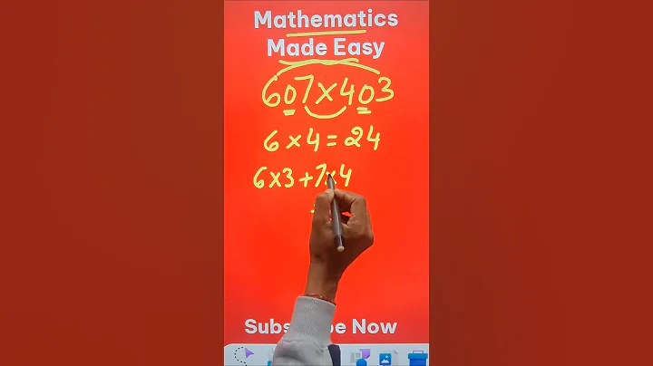 607 x 403 Done in Mind II Easiest Mathematics Trick II Fast Multiplication Method #youtubeshorts