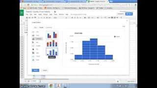 Creating a histogram using Google Spreadsheets