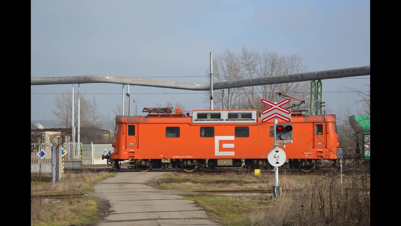 Železniční přejezd Křivenice - Horní Počaply (vlečka ČEZ) (16.02.2023)