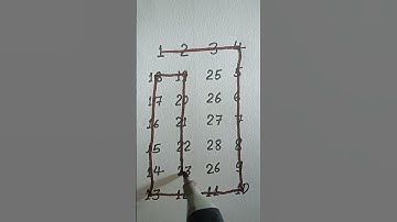 Draw a checkered path with numbers #shorts