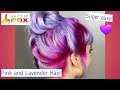 Pink Roots with Lavender Hair using Arctic Fox!