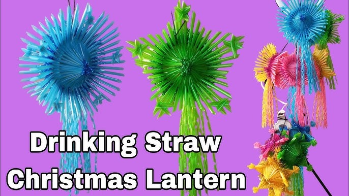 How to Reuse Drinking Straws and Make Snowflakes - 7 Art and Craft Ideas  for Christmas Decorations 