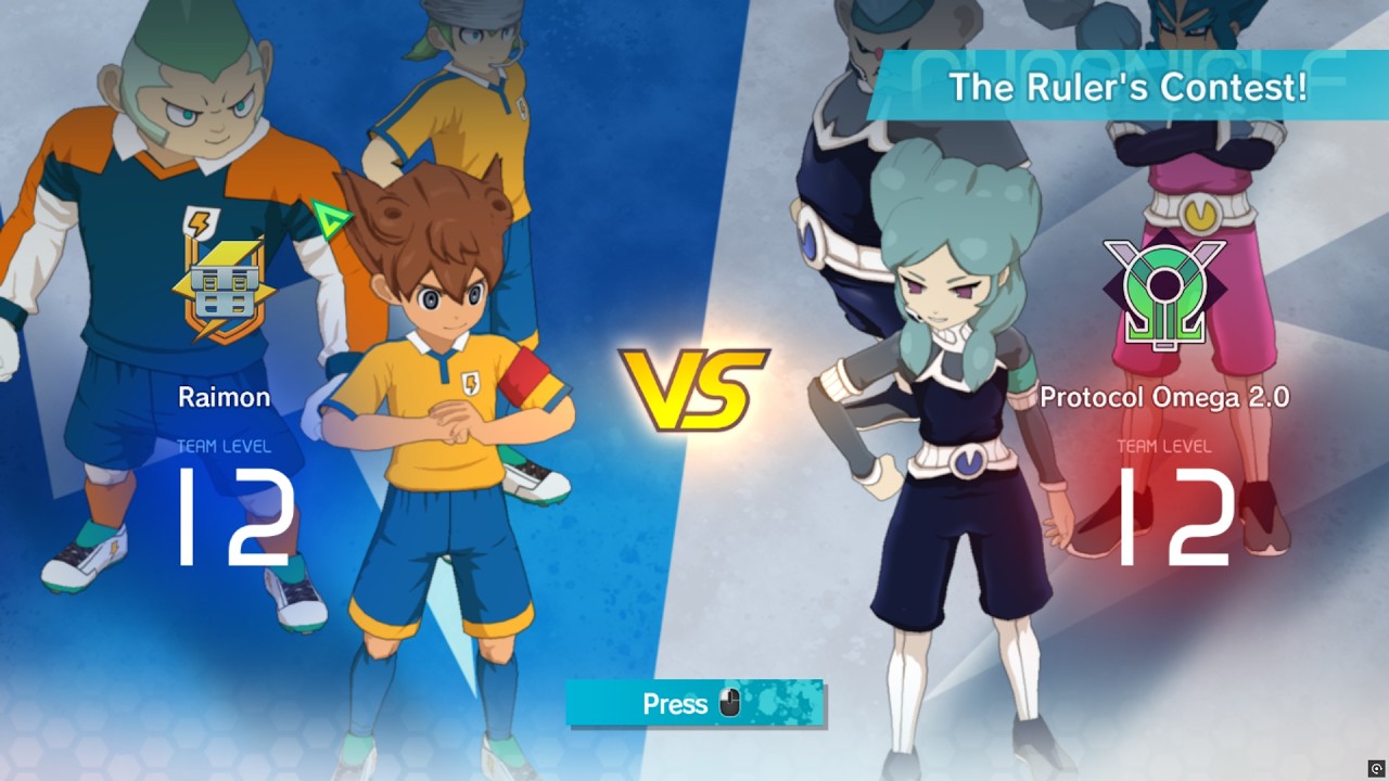 Inazuma Eleven : Raimon VS  protocol Omega 2.0 ( The Rulers Contest )