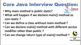 Java Main method Interview Questions with Answers PART2||Java Online Training|| Java main method