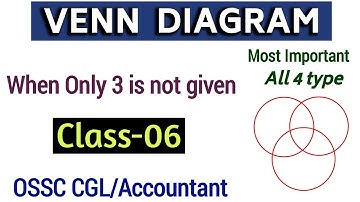 Important Concept of Venn Diagram, Class-06 // OSSC CGL // Accountant // CTS