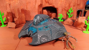 Independence day captured alien attacker ship ID4 trendmasters toy review