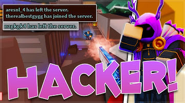 I Made a HACKER RAGE QUIT! Roblox Arsenal Destroying hackers #1