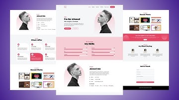 Personal Portfolio Website Using HTML & CSS