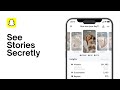 How To View Snapchat Stories Without Them Knowing - Full Guide (latest update)