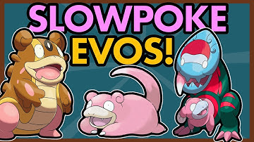 WHAT IF SLOWPOKE EVOLVED WITH OTHER POKEMON? (No thoughts head empy edition)